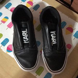Vans Karl Lagerfeld slip ons. Perfect condition.